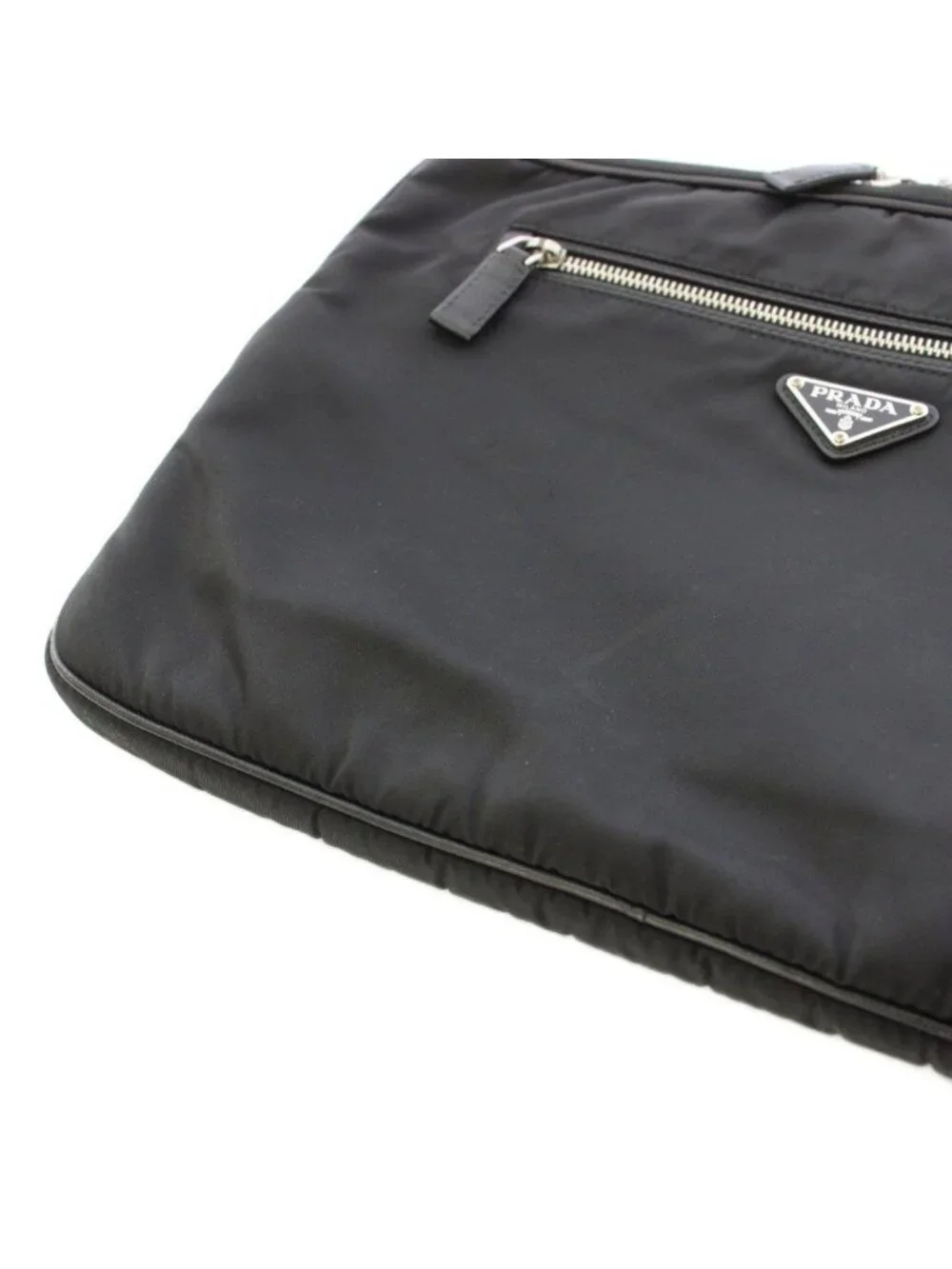 Prada Nylon Laptop Case Clutch PC Black TK